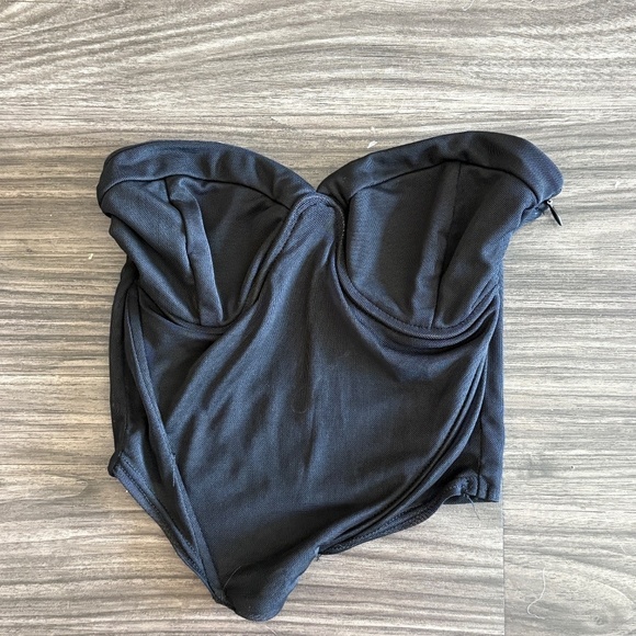 Tigermist Harpar Underwire Corset Crop Top Black - NWOT Mesh Sheer - Picture 5 of 11